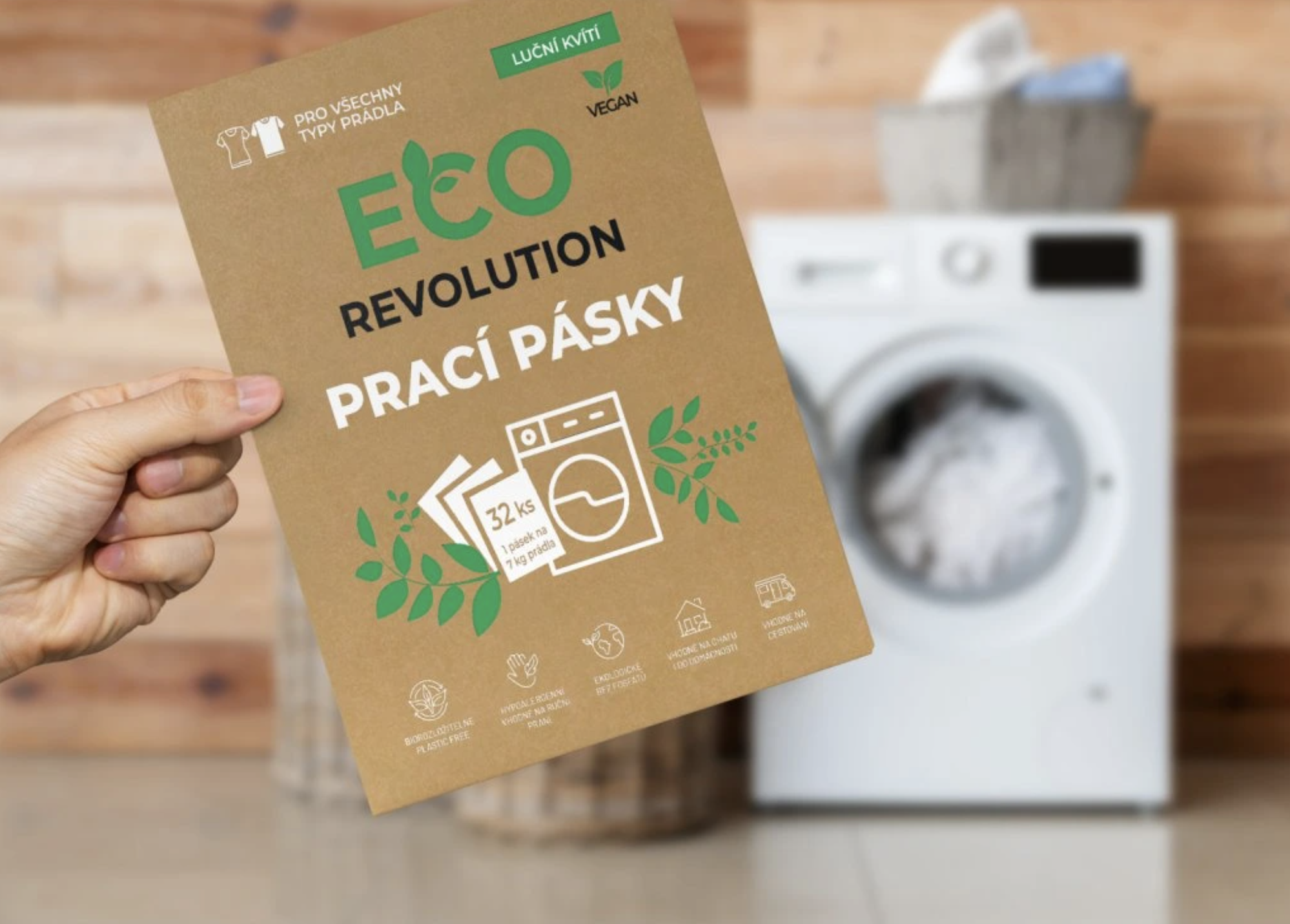 EcoRevolution prací pásky, bez vůně, 20ks