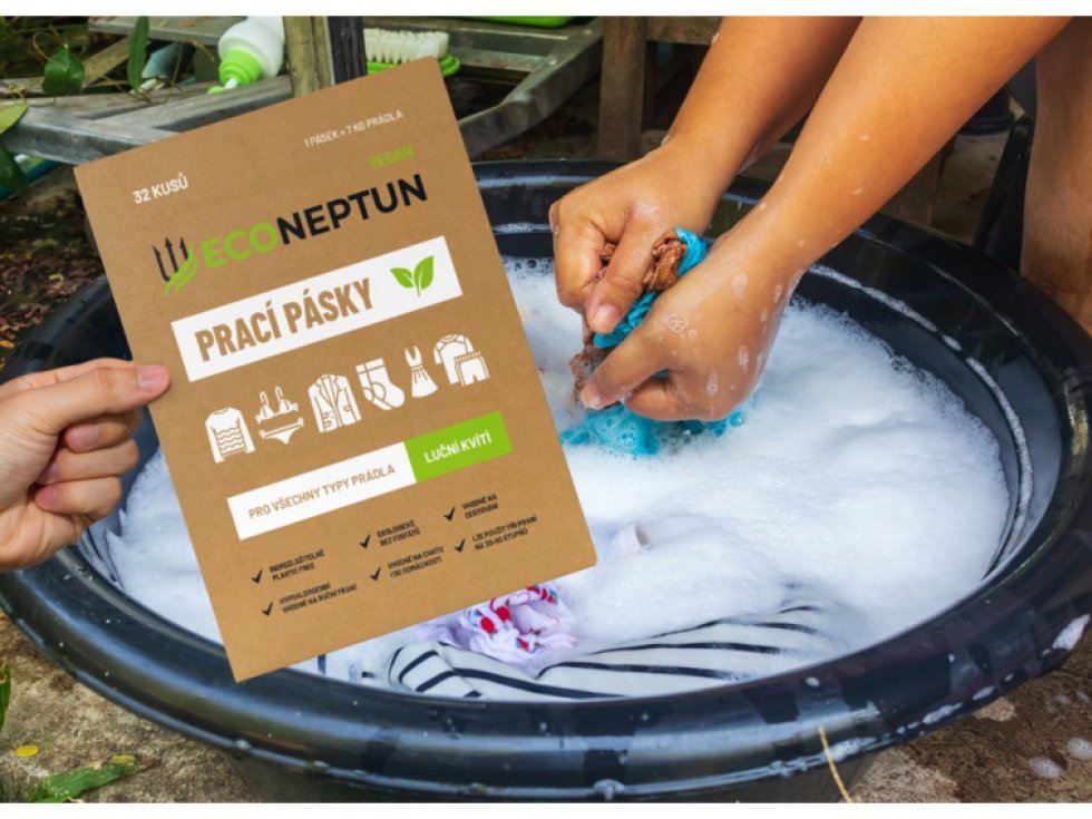 EcoNeptun prací pásky s vůní lučního kvítí, 32ks