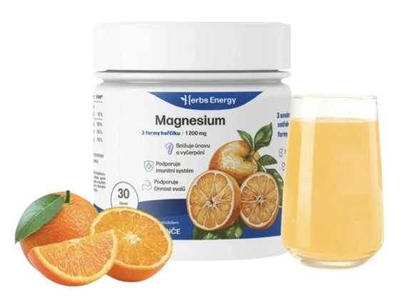 Herbs Energy Magnesium Pomeranč 1200 mg, 30 dávek
