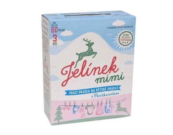 Jelínek mimi Prací prášek na dětské prádlo s pantenolem, 3 kg