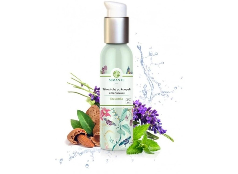 Semante Tělový olej po koupeli s meduňkou Krasomila BIO, 100ml