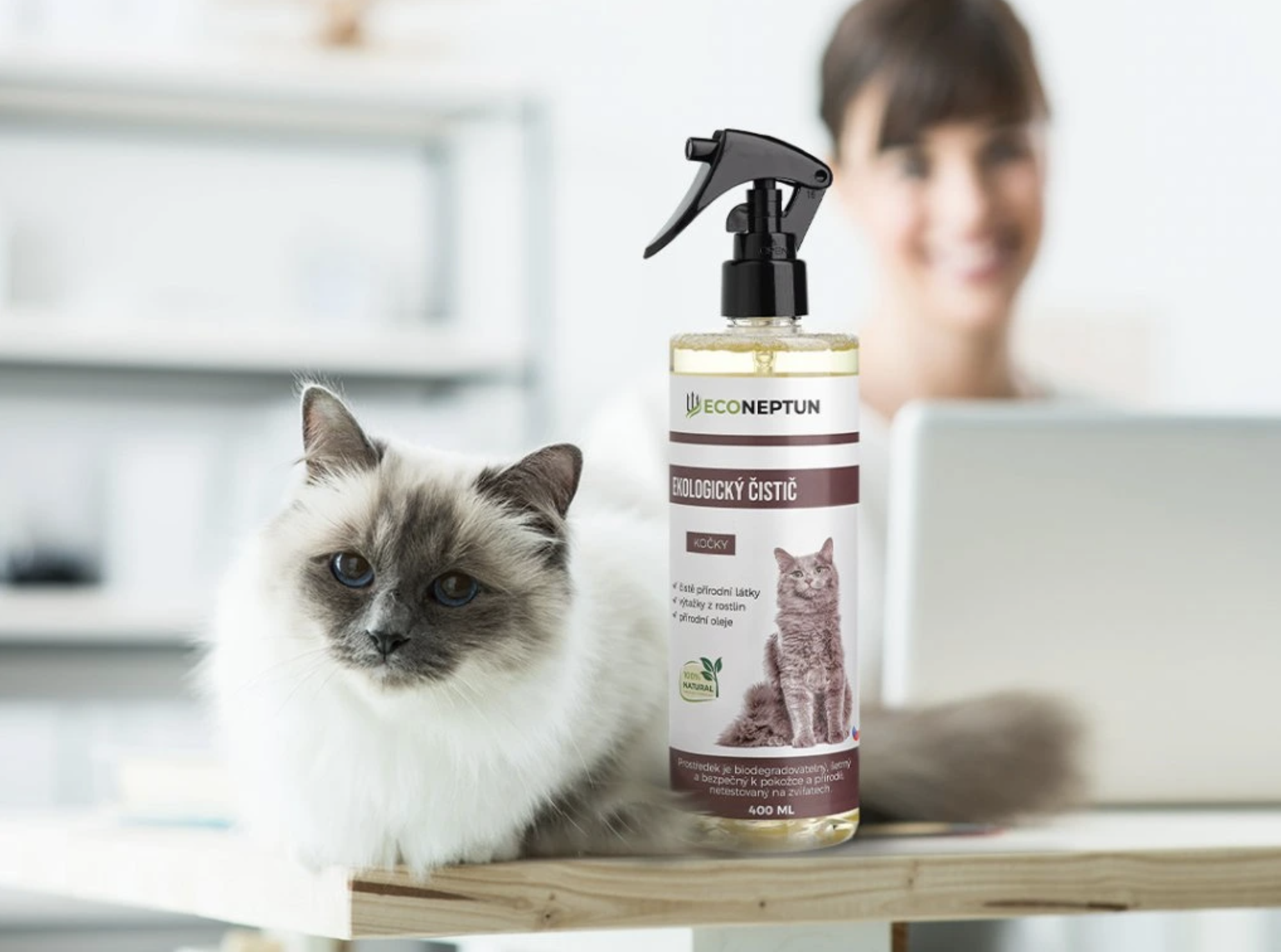 Ekologický čistič kočky natural 400 ml