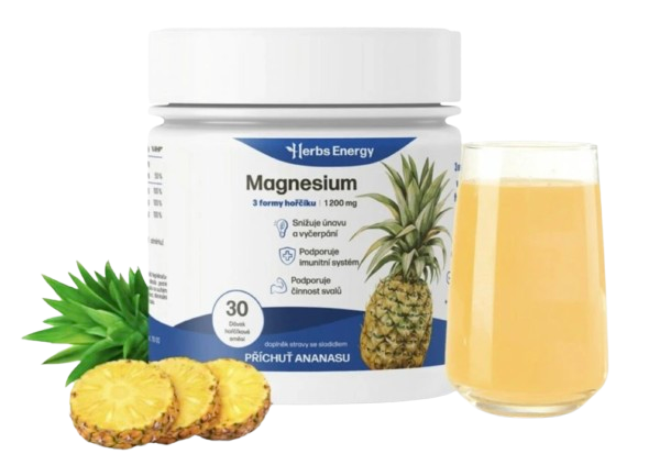 Herbs Energy Magnesium 1200 mg - 3 formy hořčíku, 30 dávek