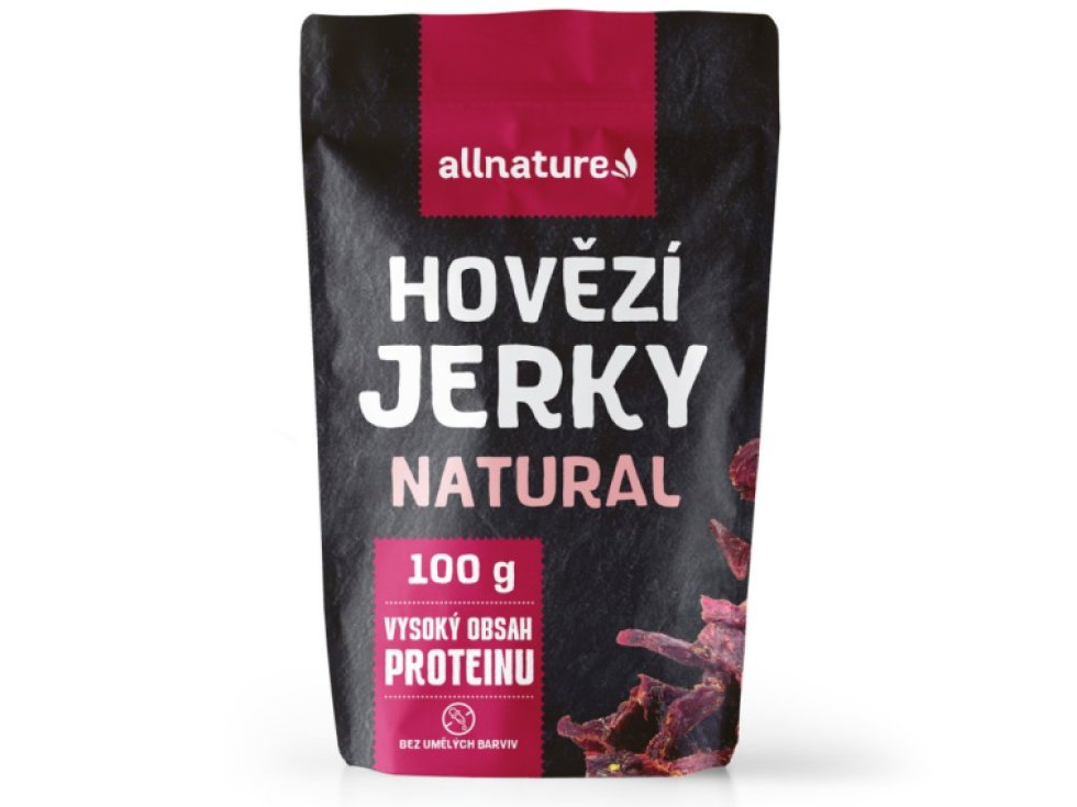 Allnature BEEF Natural Jerky, 100 g