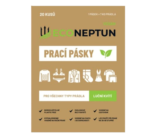 EcoNeptun prací pásky s vůní lučního kvítí, 20ks