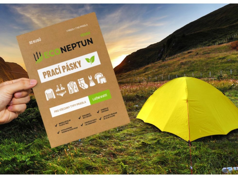 EcoNeptun prací pásky s vůní lučního kvítí, 32ks