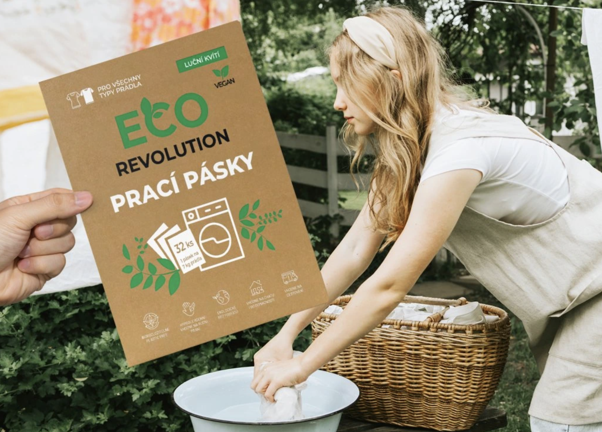 EcoRevolution prací pásky, bez vůně, 20ks