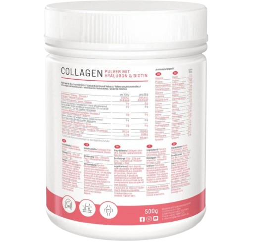WoldoHealth® ® Kolagen s kyselinou hyaluronovou 500g