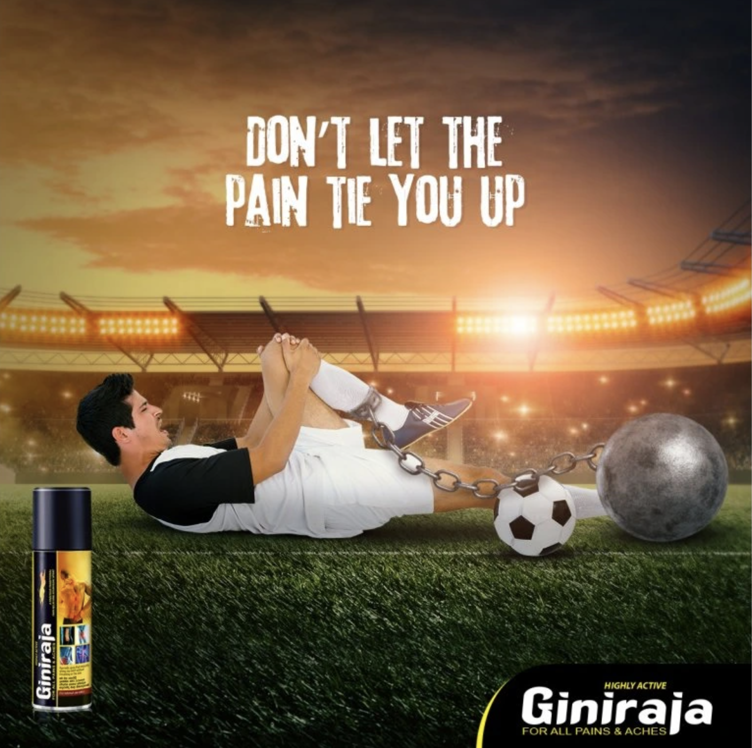 Giniraja pain herbal spray, 100 ml