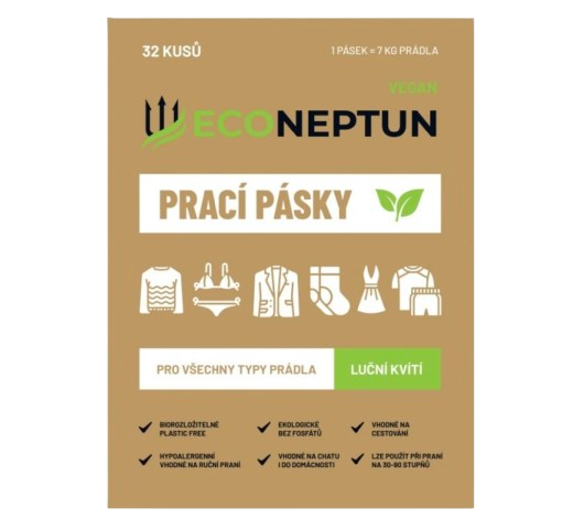 EcoNeptun prací pásky s vůní lučního kvítí, 32ks