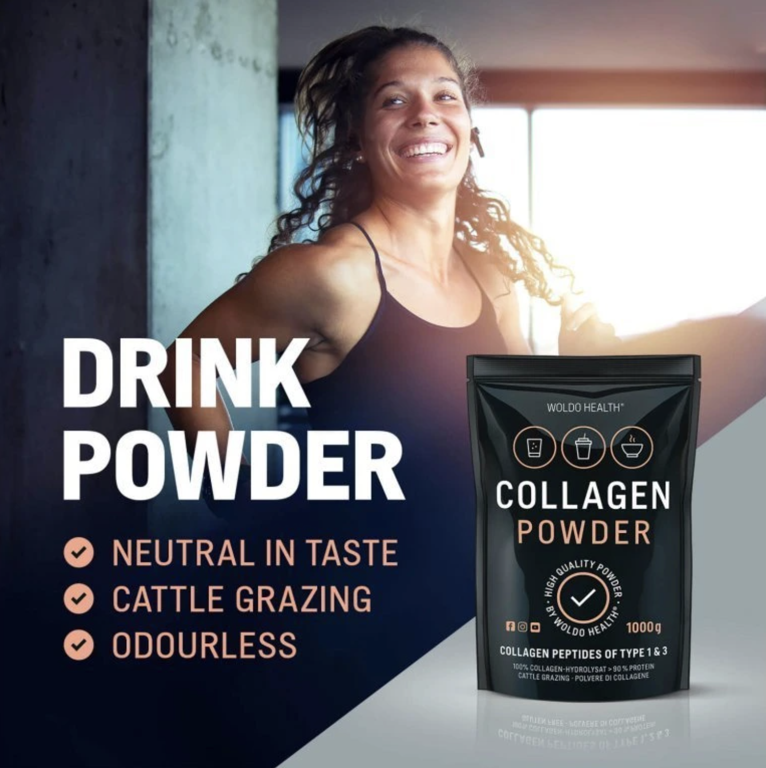 WoldoHealth® ® 100% Hovězí collagen 1kg