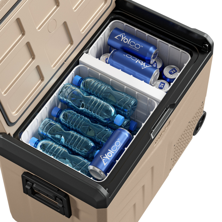 YOLCO kompresorová lednice TCX60 SAND 63 l