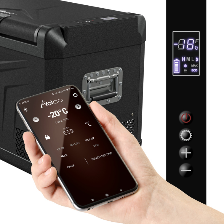 YOLCO kompresorová lednice GCX47 BLACK 47 l