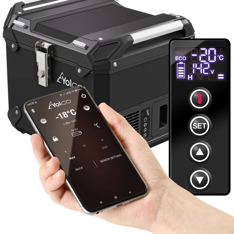 YOLCO kompresorová lednice MCX17 SILVER 17 l