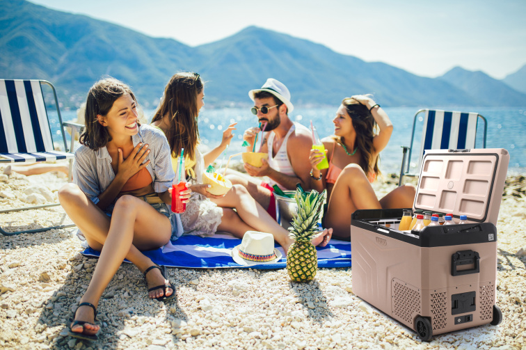 YOLCO kompresorová lednice TCX50 SAND 52 l