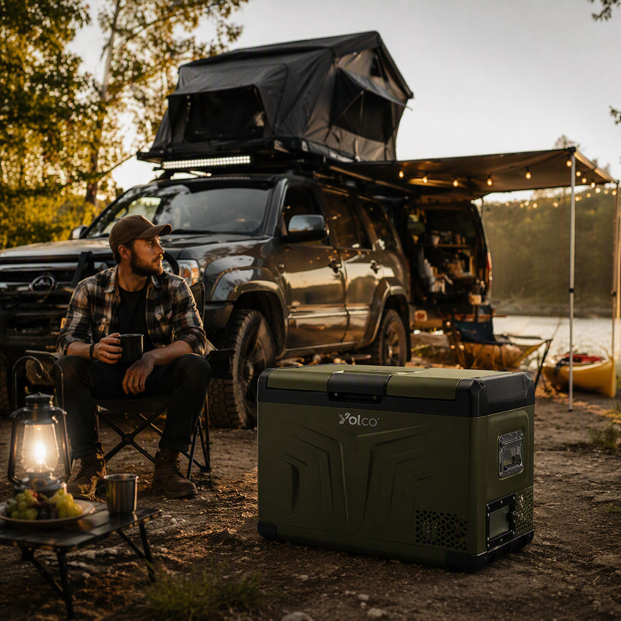 YOLCO kompresorová lednice GCX47 GREEN 47 l