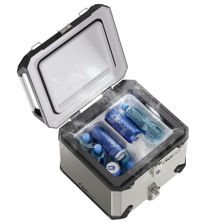 YOLCO kompresorová lednice MCX17 SILVER 17 l