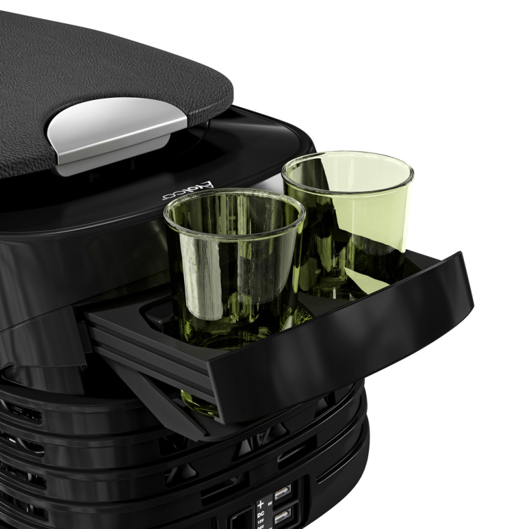 YOLCO kompresorová lednice CX8 BLACK 8 l