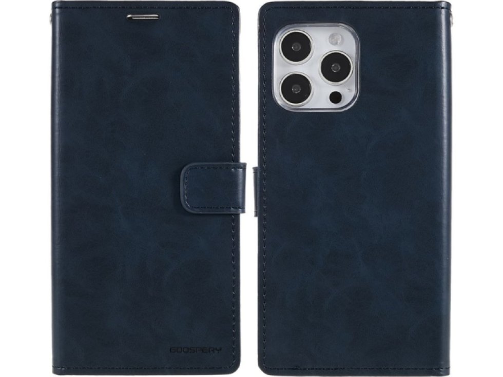 Ochranné pouzdro pro iPhone 14 Pro MAX - Mercury, Bluemoon Diary Navy