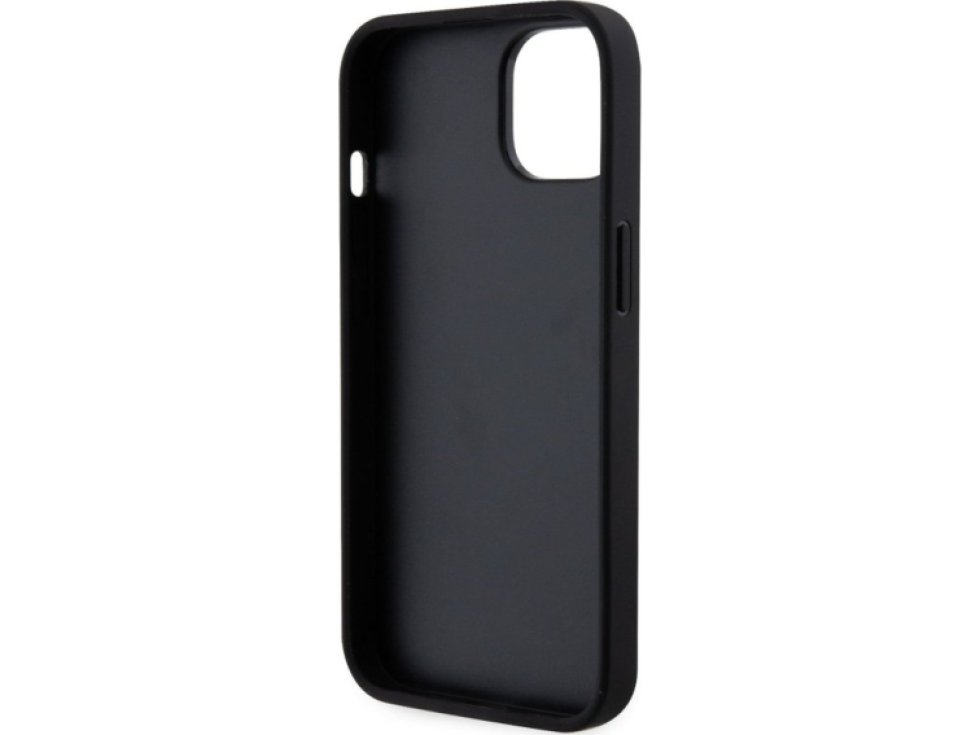 Ochranný kryt pro iPhone 13 - Karl Lagerfeld, Saffiano Karl and Choupette NFT Black KLHCP13MSANKCPK