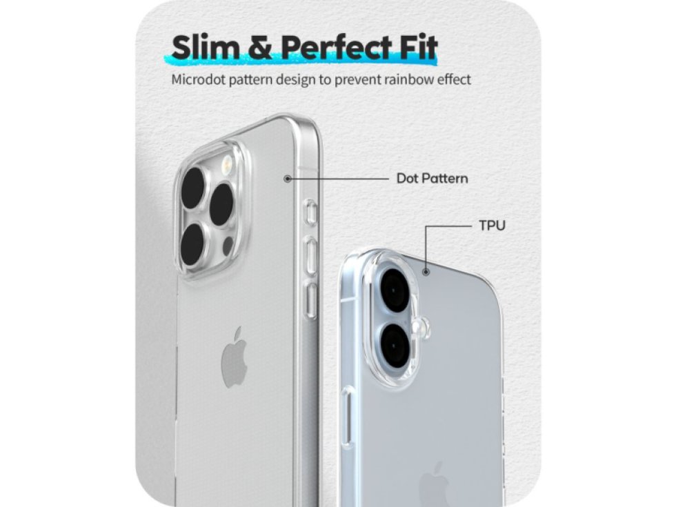 Ochranný kryt na iPhone 16 Pro MAX - Mercury, Jelly Transparent