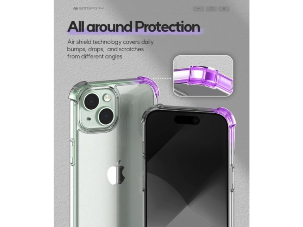 Ochranný kryt na iPhone 15 - Mercury, SuperProtect Transparent