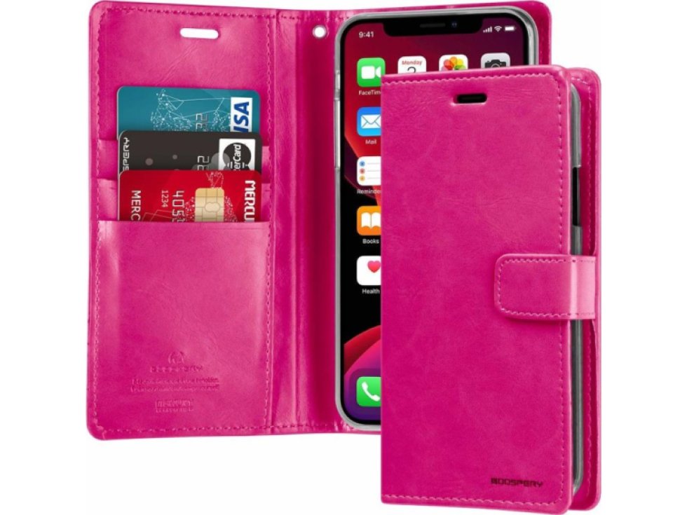 Pouzdro na iPhone 11 Pro MAX - Mercury, Bluemoon Diary HOTPINK