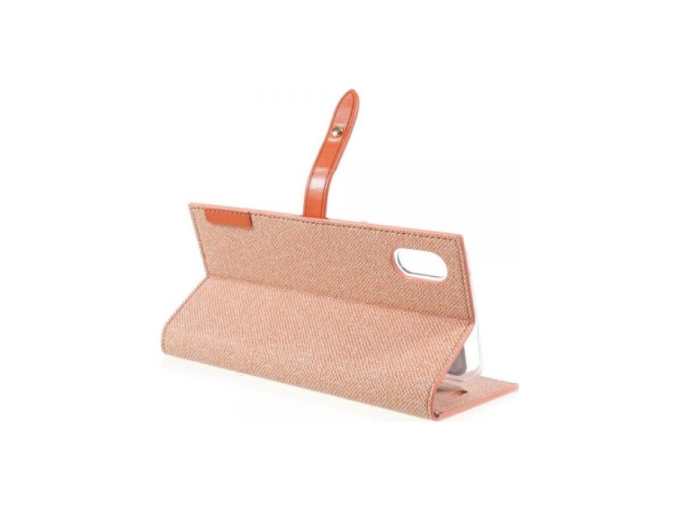 Pouzdro / kryt pro iPhone XS / X - Mercury, Milano Diary ORANGE/ORANGE