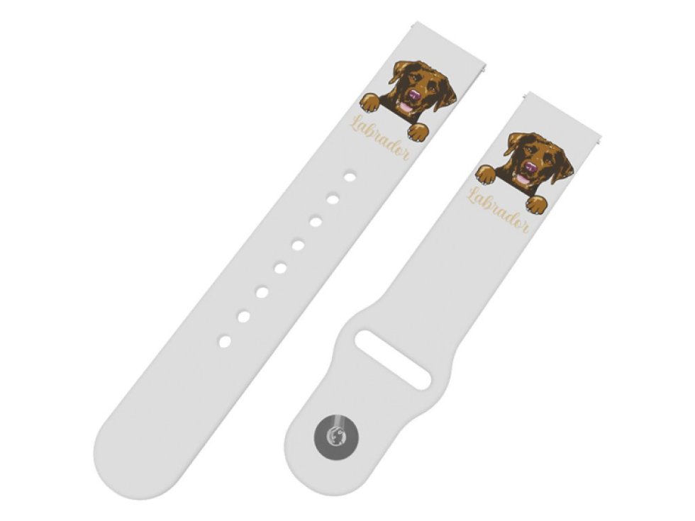 Hnědý labrador řemínek 22 mm