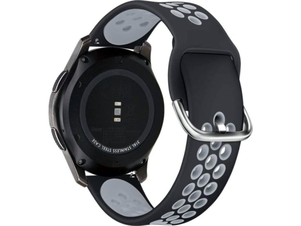 Řemínek pro Samsung Galaxy Watch 41mm - Tech-Protect, Softband Black/Gray