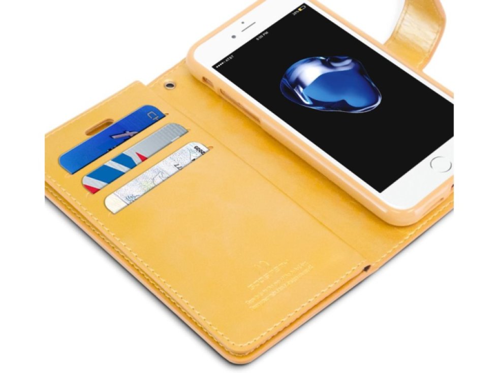 Knížkové pouzdro na iPhone 7 Plus / 8 Plus - Mercury, Mansoor Diary Gold