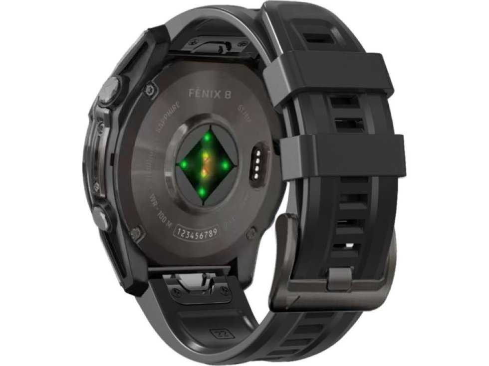 Řemínek pro Garmin Fenix 5 / 6 / 6 PRO / 7 / 8 (47mm) / E - Tech-Protect, Silicone Black