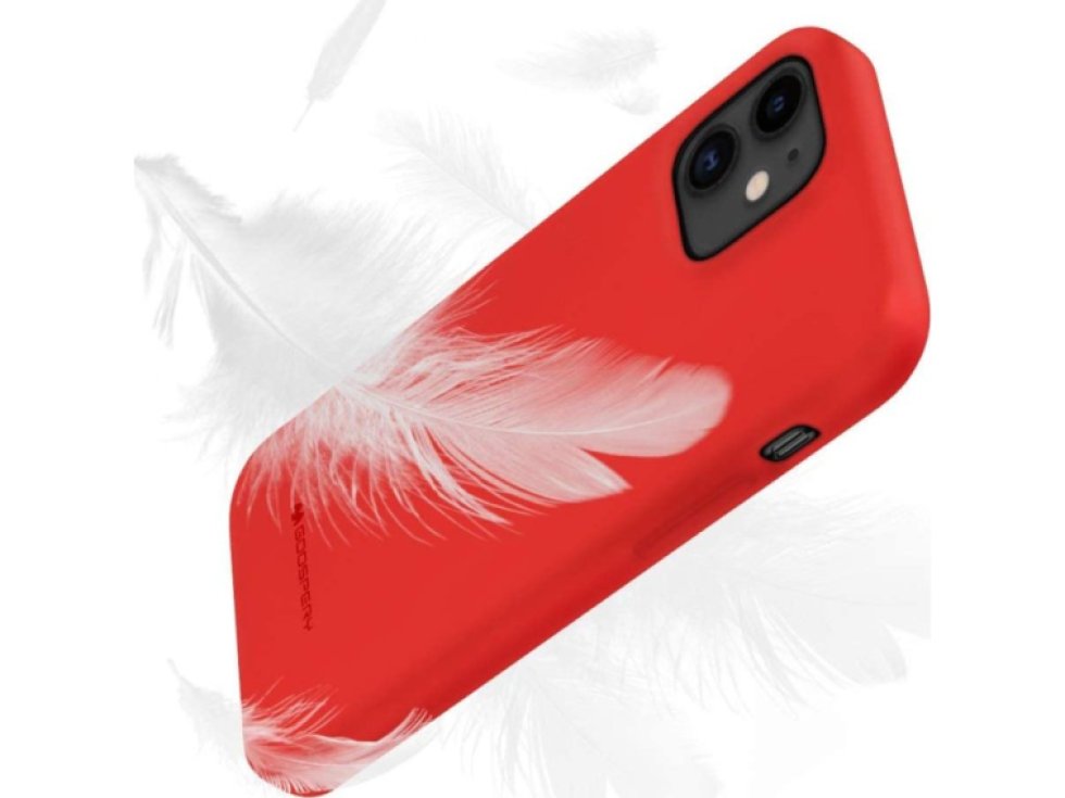 Ochranný kryt pro iPhone 12 / 12 Pro - Mercury, Soft Feeling Red