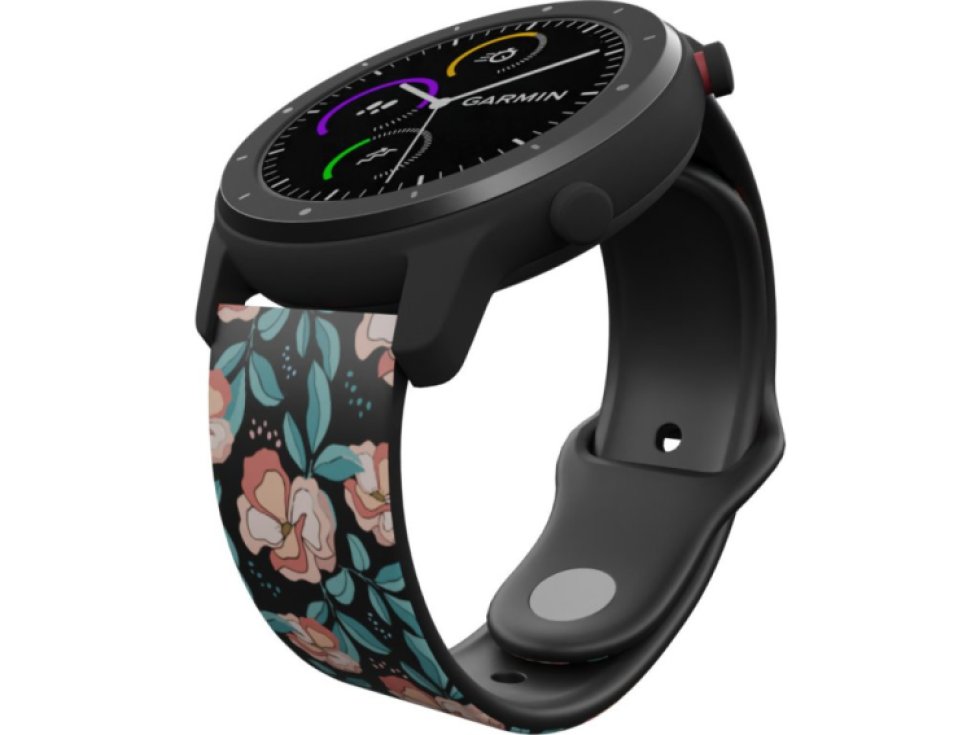 ČERVENÉ KVĚTINY řemínek 20 mm