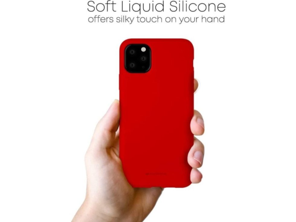 Ochranný kryt pro iPhone 11 Pro MAX - Mercury, Silicone Red