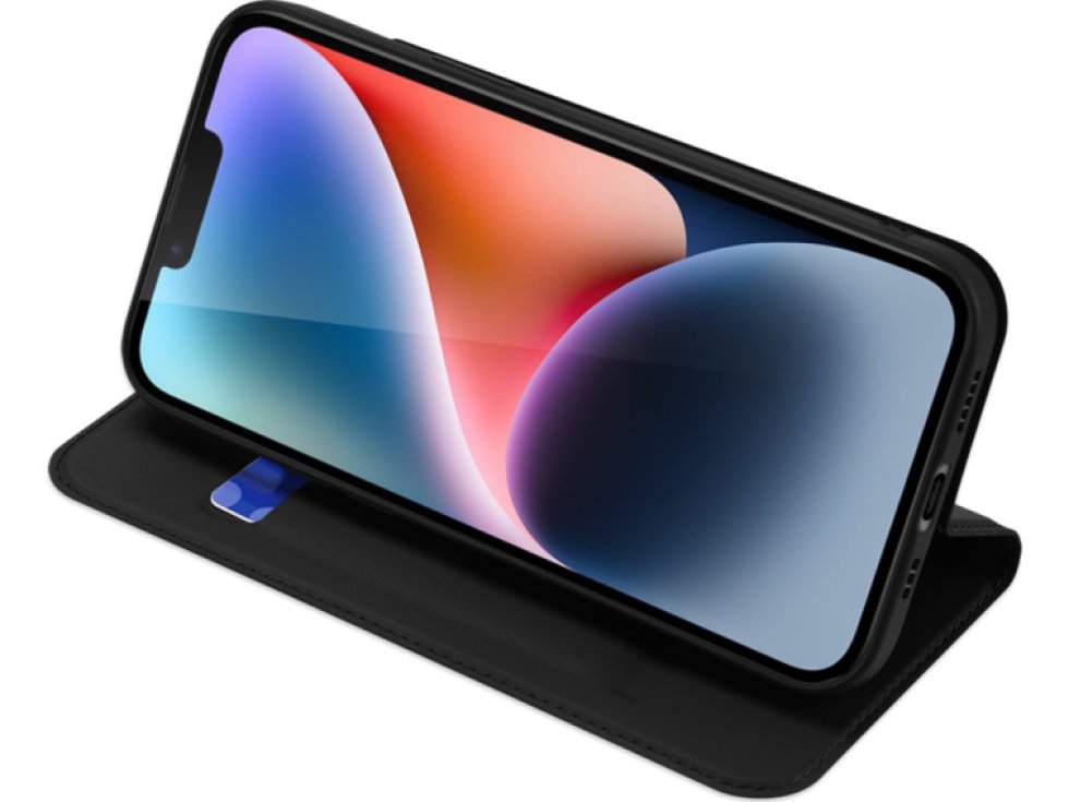 Knížkové pouzdro pro iPhone 14 - DuxDucis, SkinPro Black