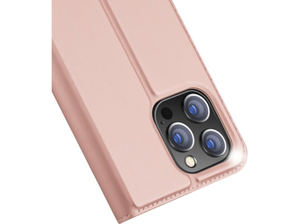 Knížkové pouzdro pro iPhone 14 Pro - DuxDucis, SkinPro Rose
