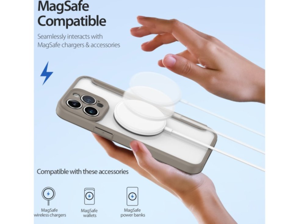 Ochranné pouzdro pro iPhone 14 Pro MAX - DuxDucis, SkinX Pro with MagSafe Beige