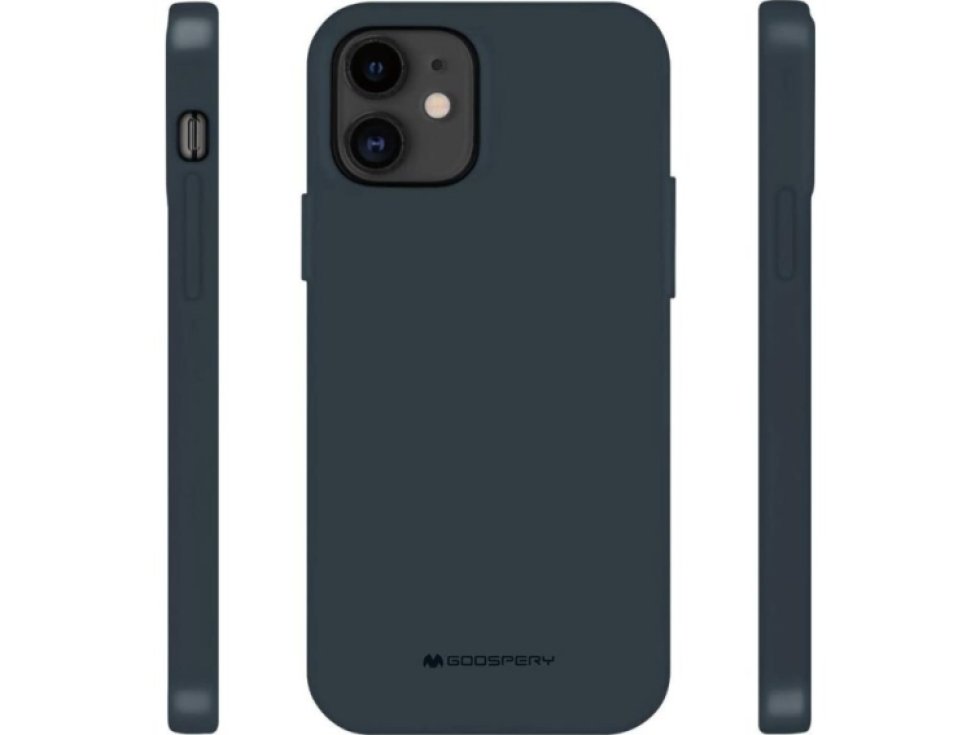 Ochranný kryt pro iPhone 12 / 12 Pro - Mercury, Soft Feeling Midnight Blue