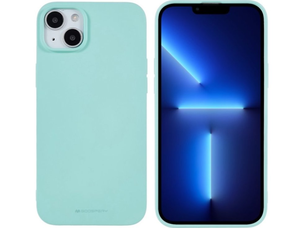 Ochranný kryt na iPhone 15 PLUS - Mercury, Soft Feeling Mint