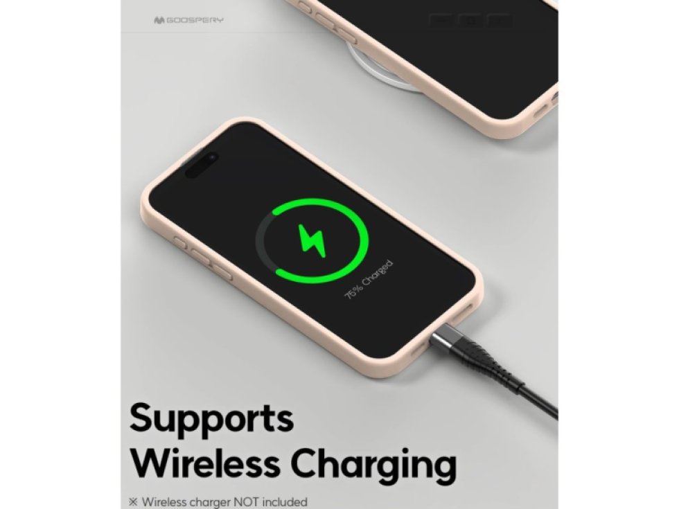 Ochranný kryt na iPhone 15 Pro MAX - Mercury, Silicone Pink Sand