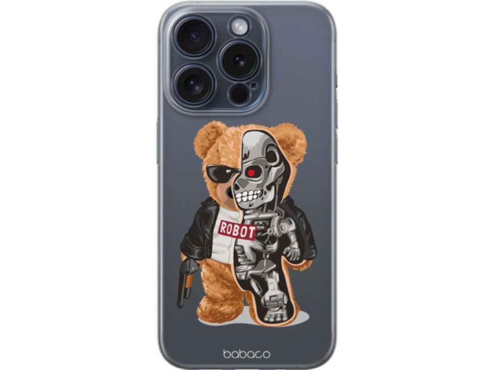Ochranný kryt na iPhone 11 - Babaco, Teddy Robot 001 BPCTEDDY1002