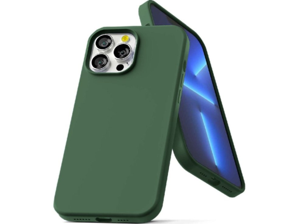 Ochranný kryt pro iPhone 13 Pro MAX - Mercury, Silicone Green