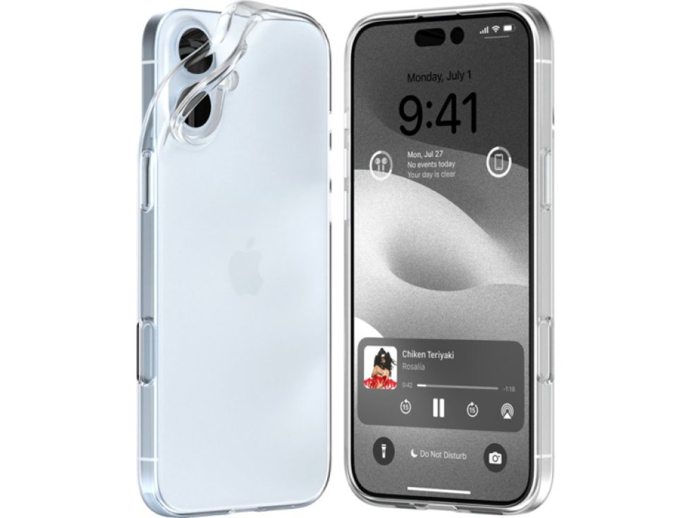 Ochranný kryt na iPhone 16 PLUS - Mercury, Jelly Transparent