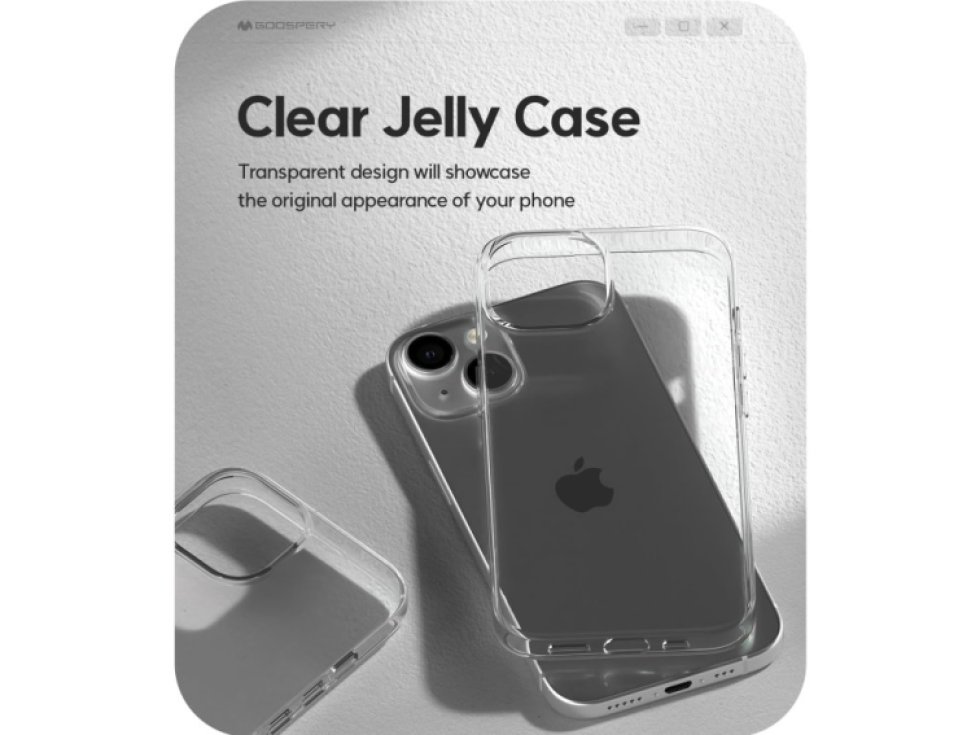 Ochranný kryt na iPhone 15 - Mercury, Jelly Transparent
