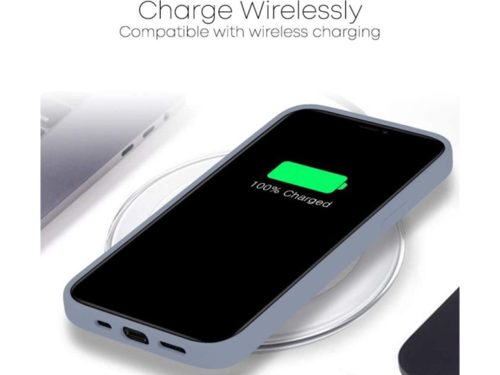 Ochranný kryt pro iPhone 12 / 12 Pro - Mercury, Silicone Lavender Gray