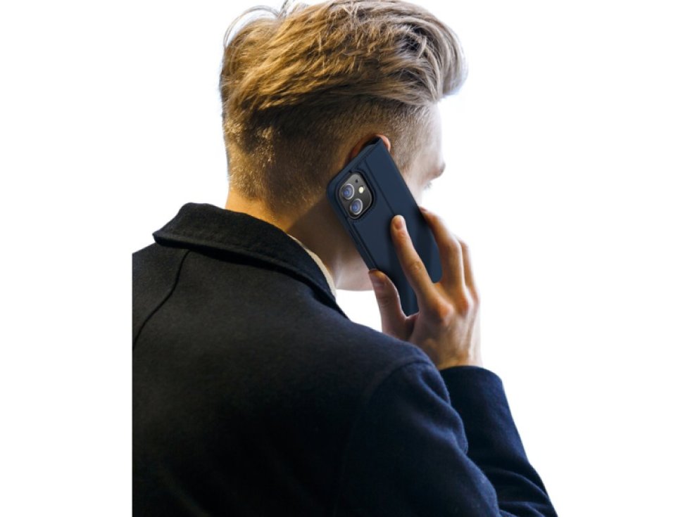 Knížkové pouzdro na iPhone 12 / 12 Pro - DuxDucis, SkinPro Blue