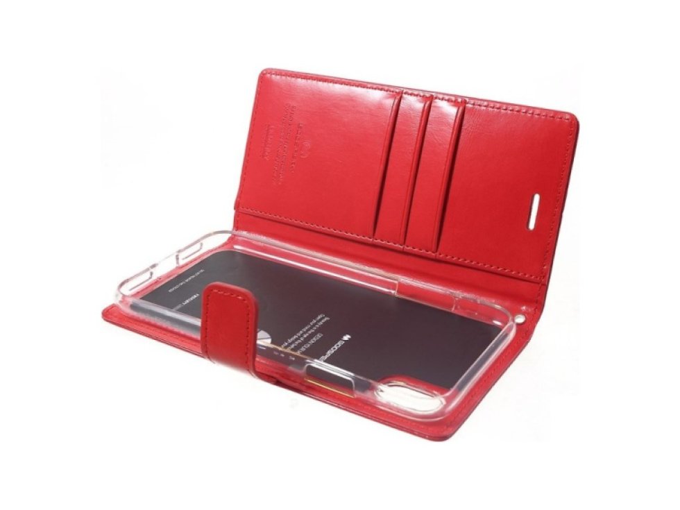 Pouzdro / kryt pro iPhone XR - Mercury, Bluemoon Diary Red