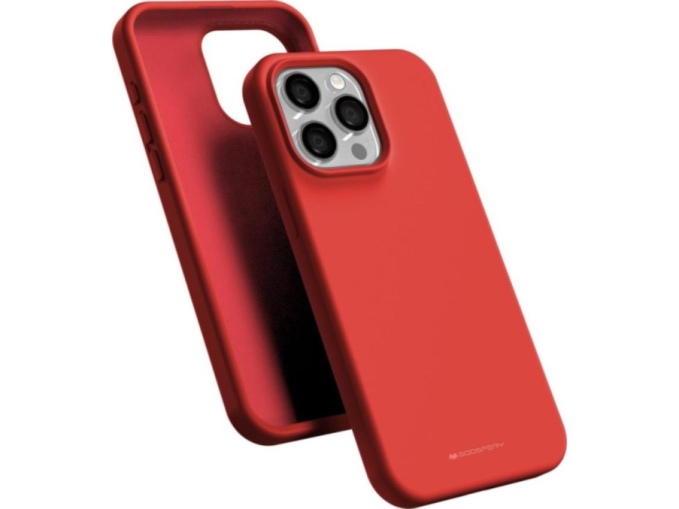 Ochranný kryt na iPhone 15 Pro MAX - Mercury, Silicone Red