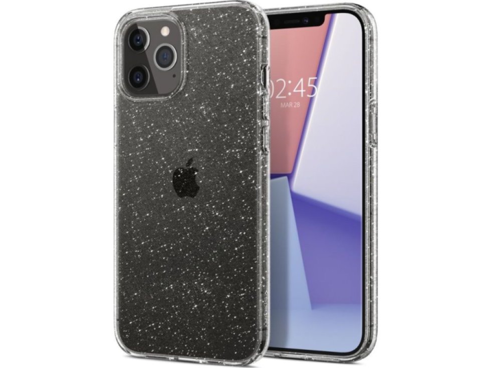 Ochranný kryt pro iPhone 12 / 12 Pro - Spigen, Liquid Crystal Glitter ACS01698